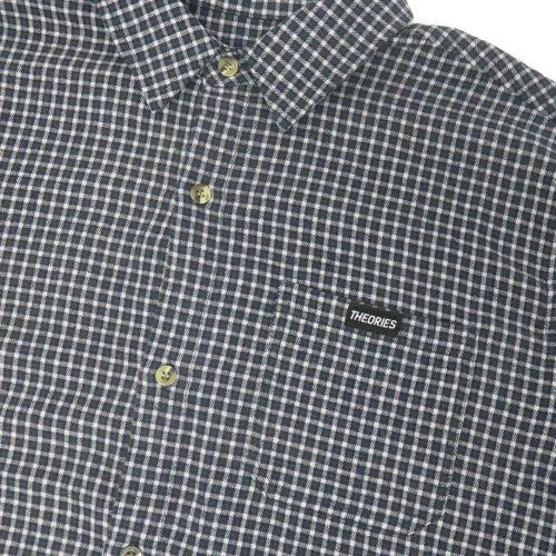 THEORIES SHORT SLEEVE SHIRTS セオリーズ 半袖シャツ AVIGNON FLANNEL BUTTON UP SEA スケートボード スケボー 1
