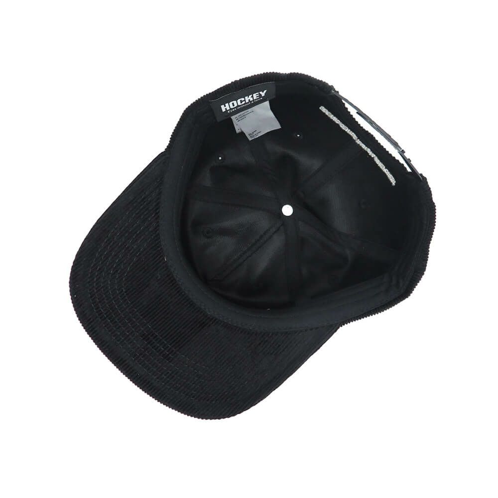 HOCKEY CAP ホッケー キャップ SIDE ONE CORDUROY SNAPBACK BLACK スケートボード スケボー 5