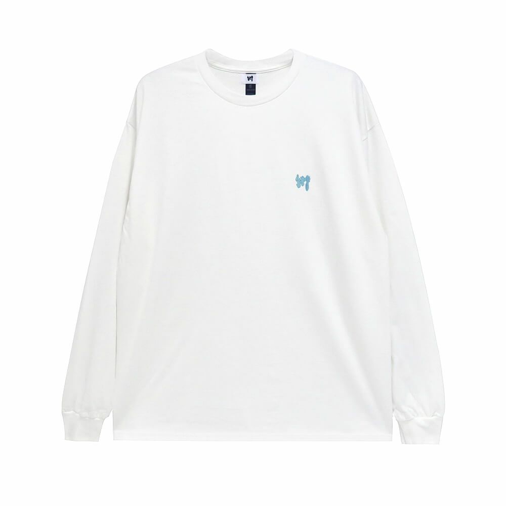 KAWA LONG SLEEVE 川 ロングスリーブTシャツ 川 LOGO 1 POINT WHITE/BLUE GREEN スケートボード スケボー 