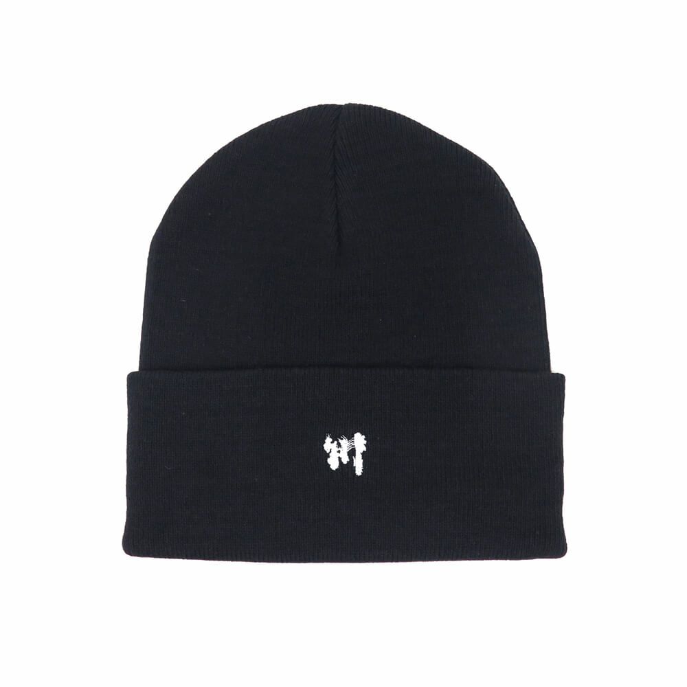 KAWA KNITCAP 川 ニットキャップ 川 BEANIE BLACK スケートボード スケボー 