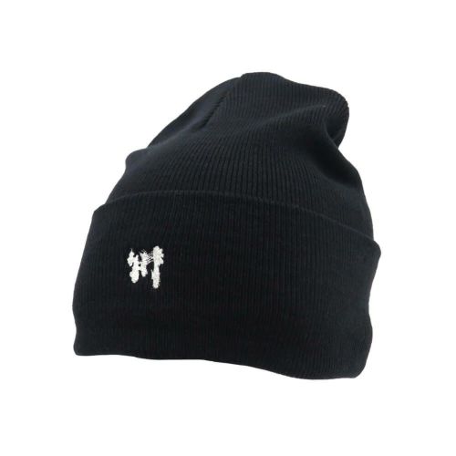 KAWA KNITCAP 川 ニットキャップ 川 BEANIE BLACK スケートボード スケボー 1