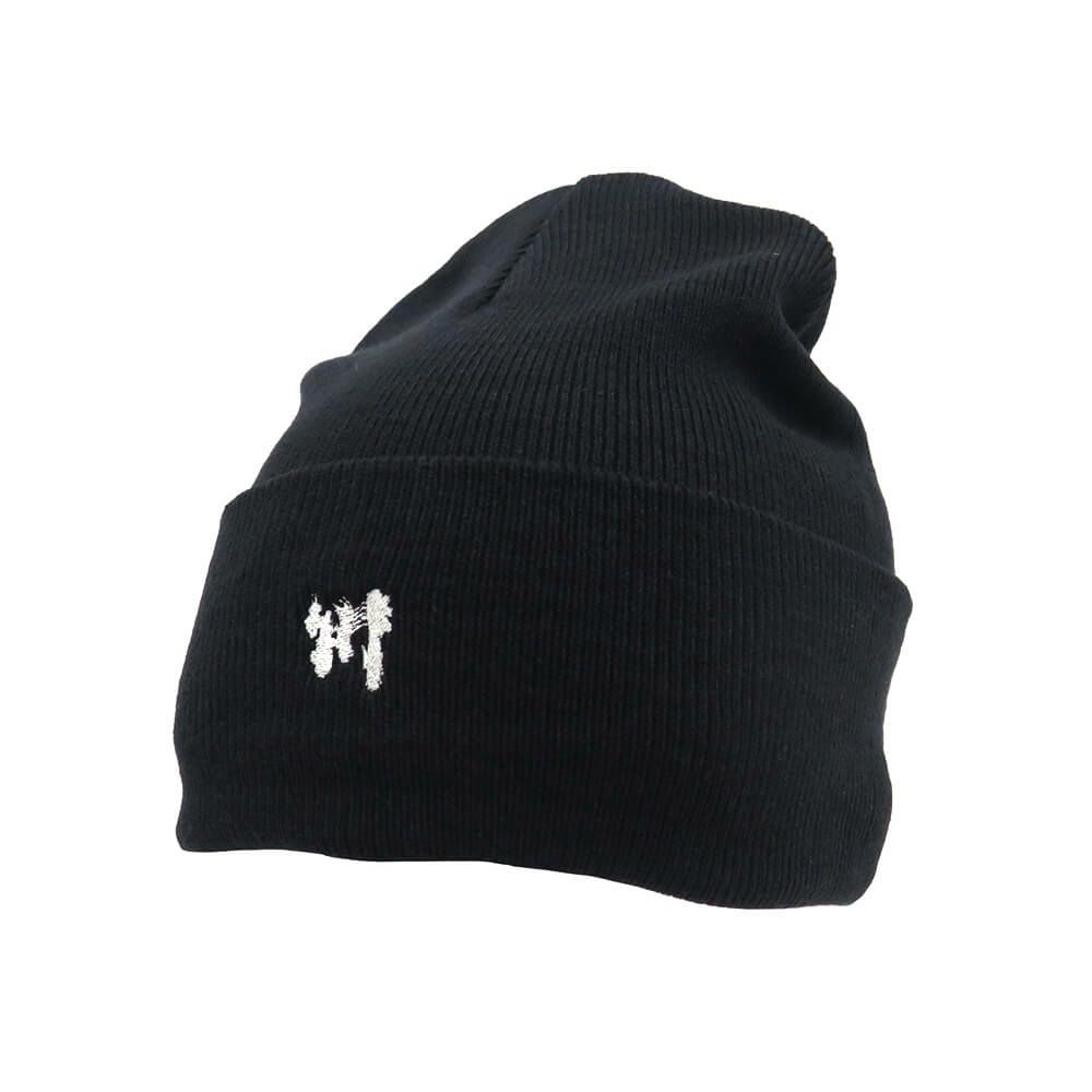 KAWA KNITCAP 川 ニットキャップ 川 BEANIE BLACK スケートボード スケボー 1