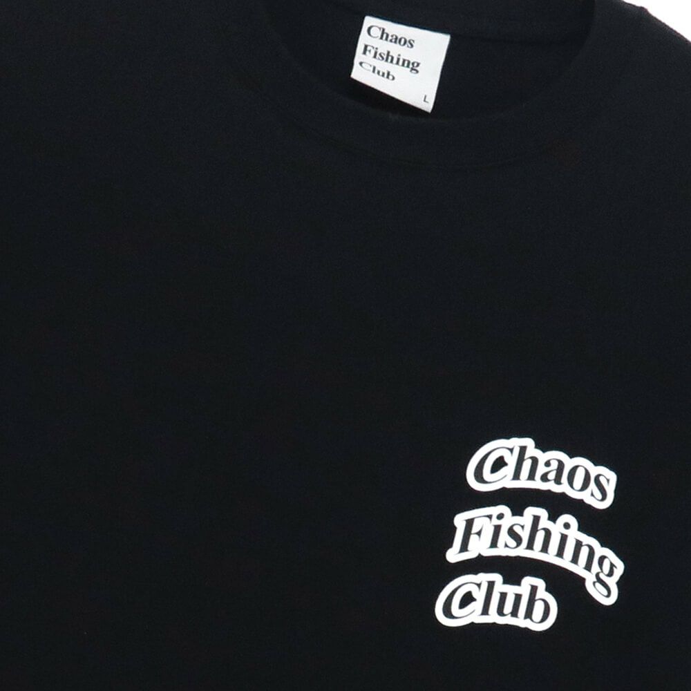 CHAOS FISHING CLUB LONG SLEEVE カオスフィッシングクラブ ロングスリーブTシャツ ARCH LOGO BLACK スケートボード スケボー 2