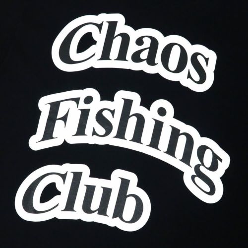 CHAOS FISHING CLUB LONG SLEEVE カオスフィッシングクラブ ロングスリーブTシャツ ARCH LOGO BLACK スケートボード スケボー 3