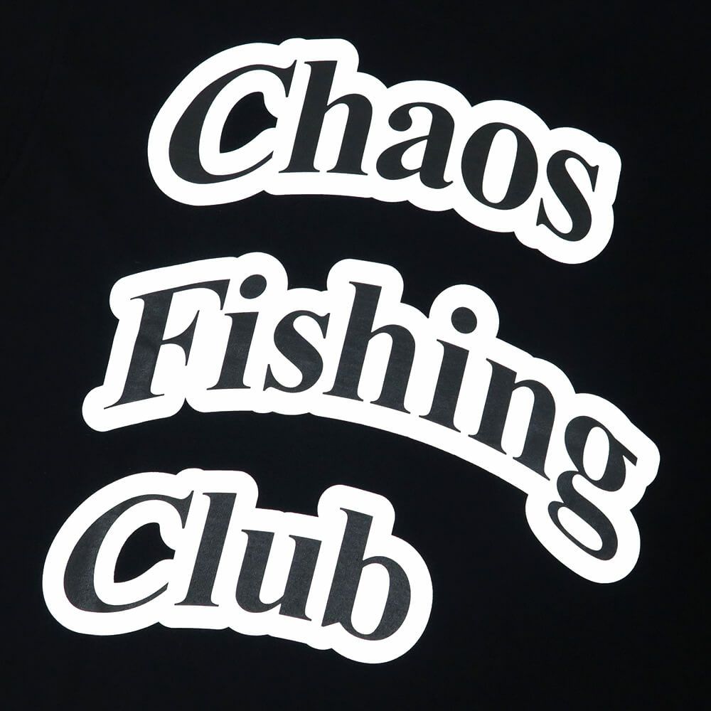 CHAOS FISHING CLUB LONG SLEEVE カオスフィッシングクラブ ロングスリーブTシャツ ARCH LOGO BLACK スケートボード スケボー 3