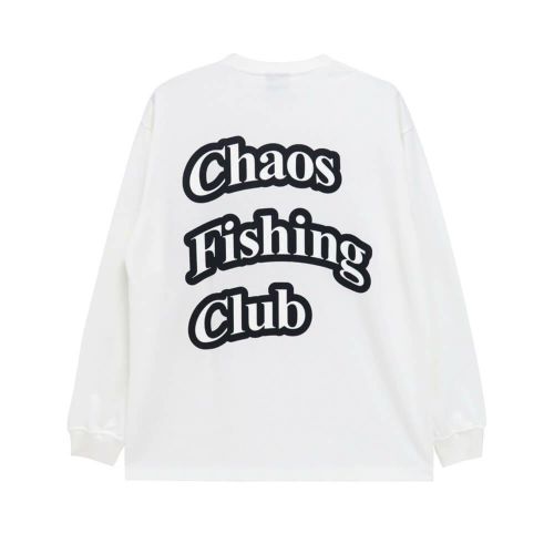 CHAOS FISHING CLUB LONG SLEEVE カオスフィッシングクラブ ロングスリーブTシャツ ARCH LOGO WHITE スケートボード スケボー 