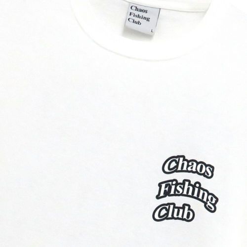 CHAOS FISHING CLUB LONG SLEEVE カオスフィッシングクラブ ロングスリーブTシャツ ARCH LOGO WHITE スケートボード スケボー 2