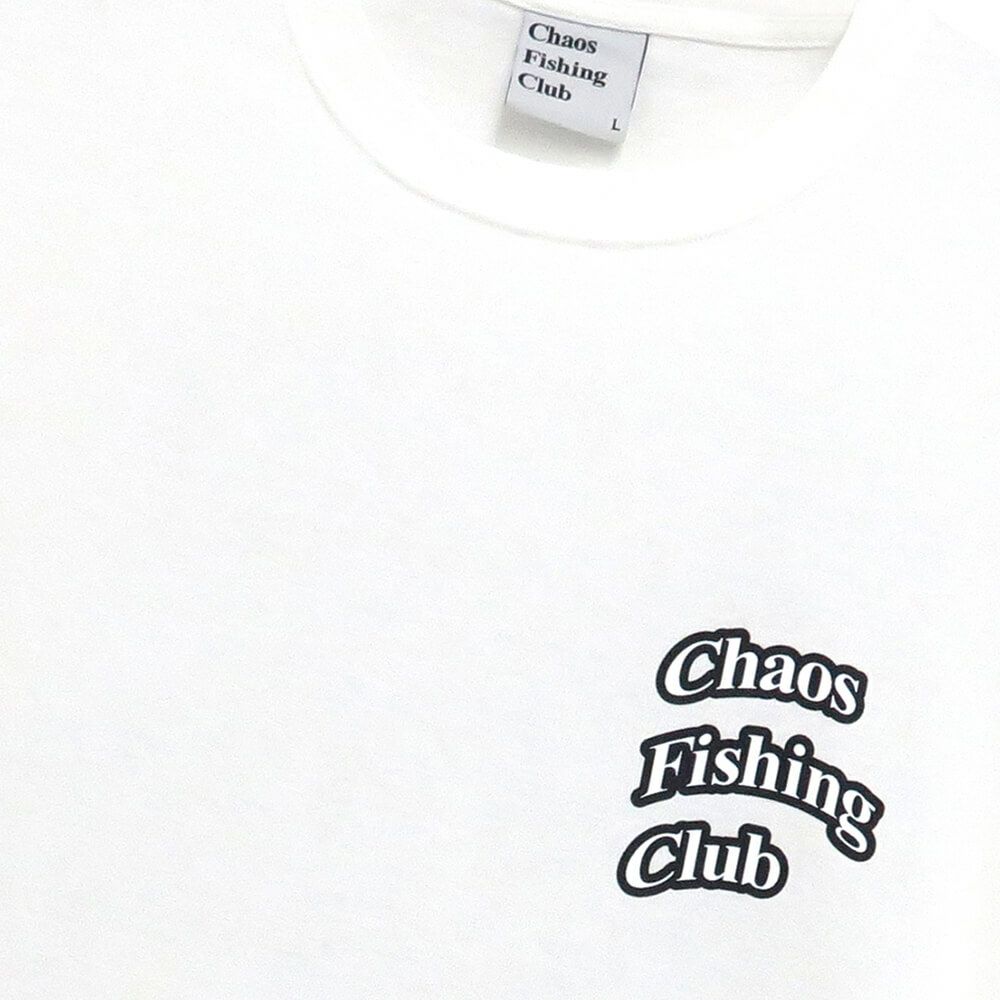 CHAOS FISHING CLUB LONG SLEEVE カオスフィッシングクラブ ロングスリーブTシャツ ARCH LOGO WHITE スケートボード スケボー 2
