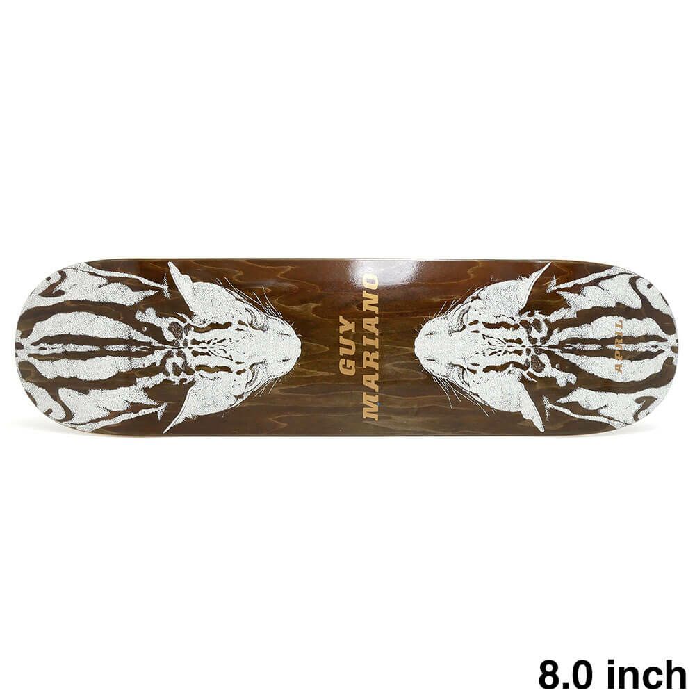APRIL DECK エイプリル デッキ GUY MARIANO CHEETAH BROWN STAIN 8.0 スケートボード スケボー 1