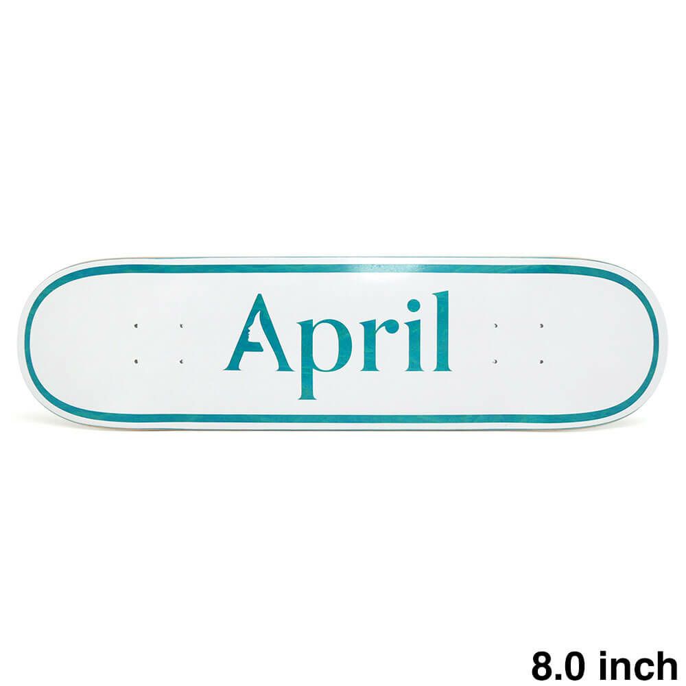 APRIL DECK エイプリル デッキ TEAM OG LOGO BLUE 8.0 スケートボード スケボー 1