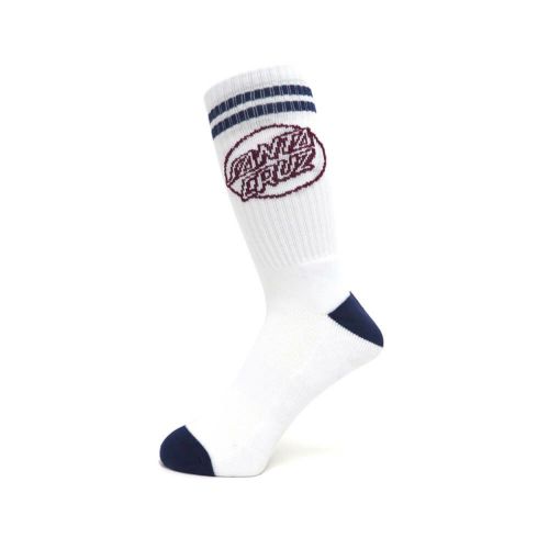 SANTA CRUZ SOCKS サンタクルーズ ソックス 靴下 KICK 2 PACK BLACK/WHITE スケートボード スケボー 6