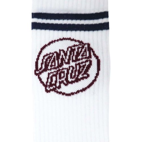 SANTA CRUZ SOCKS サンタクルーズ ソックス 靴下 KICK 2 PACK BLACK/WHITE スケートボード スケボー 8
