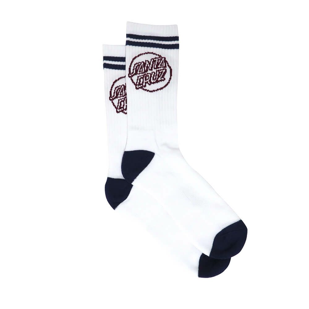 SANTA CRUZ SOCKS サンタクルーズ ソックス 靴下 KICK 2 PACK BLACK/WHITE スケートボード スケボー 9