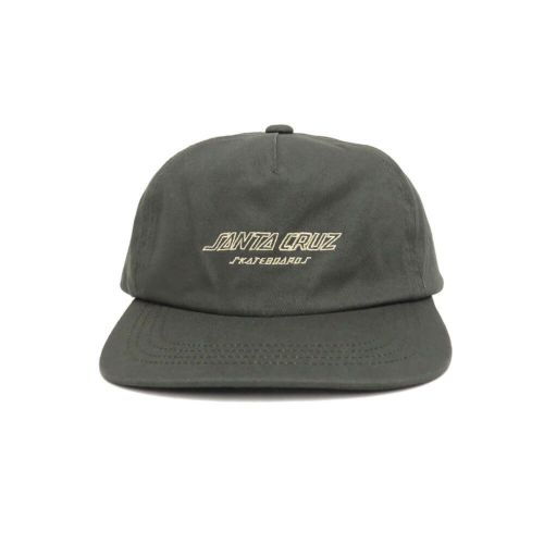  SANTA CRUZ CAP サンタクルーズ キャップ STRIP OUTLINE 5 PANEL SNAPBACK GREY スケートボード スケボー 1