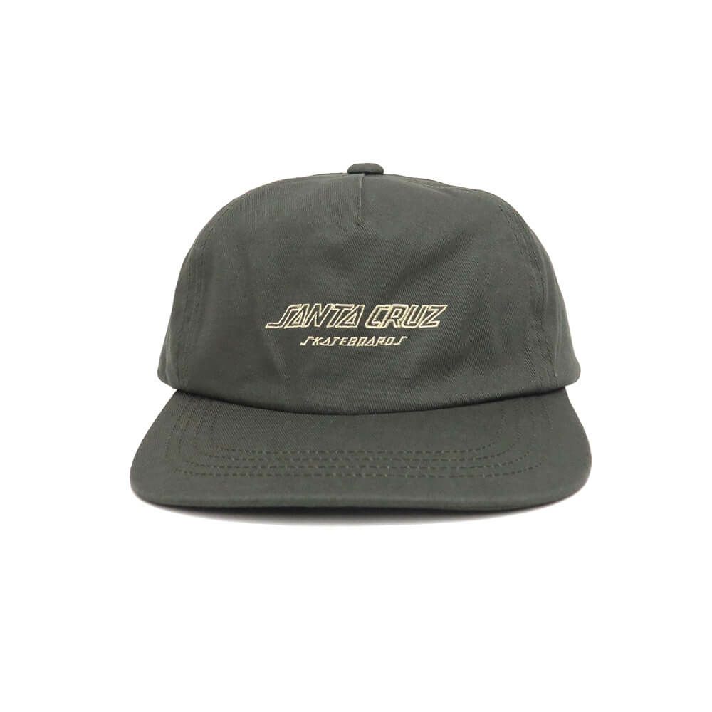  SANTA CRUZ CAP サンタクルーズ キャップ STRIP OUTLINE 5 PANEL SNAPBACK GREY スケートボード スケボー 1