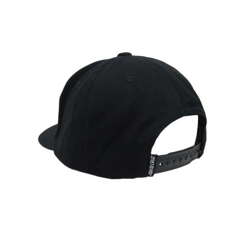 SANTA CRUZ CAP サンタクルーズ キャップ STRIP OUTLINE 5 PANEL SNAPBACK BLACK スケートボード スケボー 2