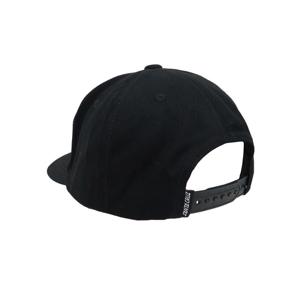 SANTA CRUZ CAP サンタクルーズ キャップ STRIP OUTLINE 5 PANEL SNAPBACK BLACK スケートボード スケボー 2