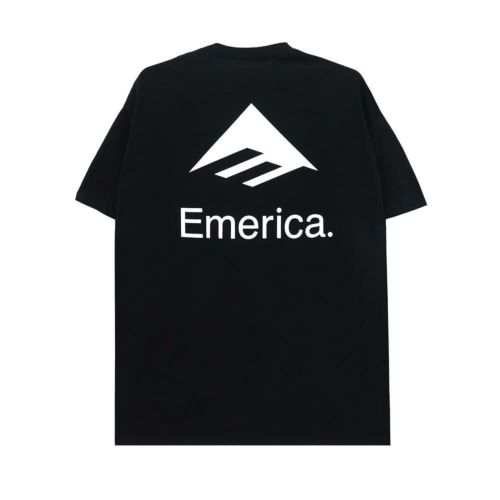 EMERICA T-SHIRT エメリカ Tシャツ LOCKUP BLACK スケートボード スケボー 