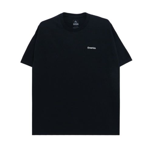 EMERICA T-SHIRT エメリカ Tシャツ LOCKUP BLACK スケートボード スケボー 1