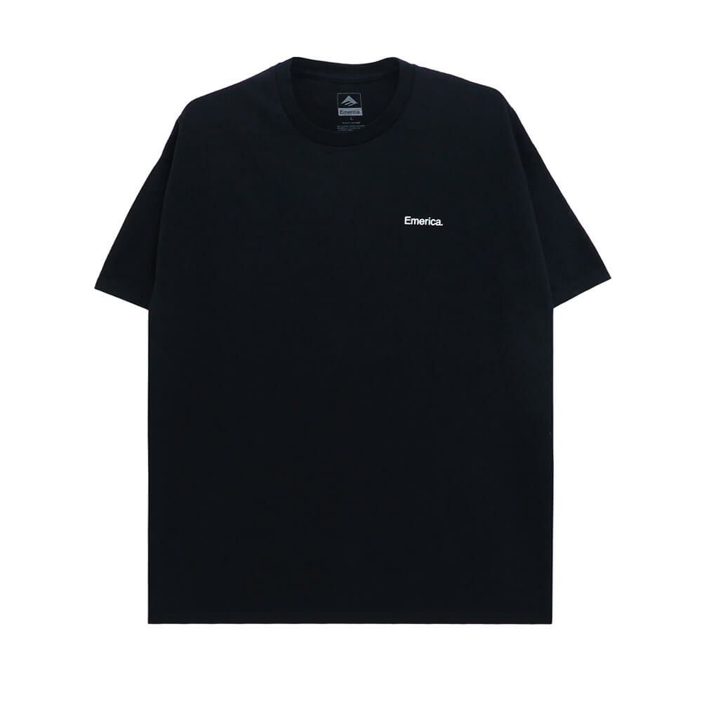 EMERICA T-SHIRT エメリカ Tシャツ LOCKUP BLACK スケートボード スケボー 1