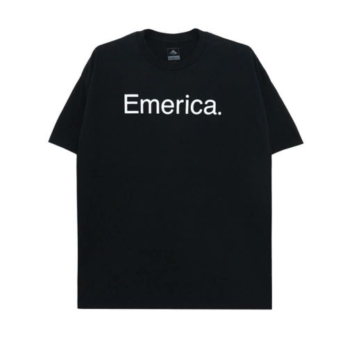 EMERICA T-SHIRT エメリカ Tシャツ PURE BLACK スケートボード スケボー 