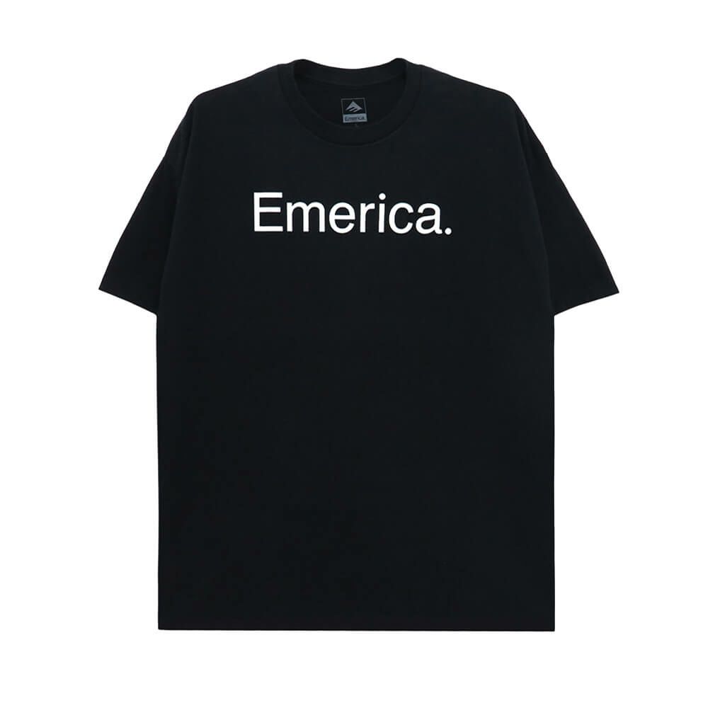 EMERICA T-SHIRT エメリカ Tシャツ PURE BLACK スケートボード スケボー 