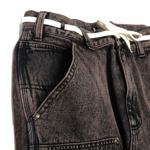 SANTA CRUZ JEANS サンタクルーズ パンツ ジーンズ DOUBLE KNEE CARPENTER DENIM BROWN WASH スケートボード スケボー 1