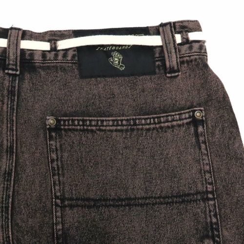 SANTA CRUZ JEANS サンタクルーズ パンツ ジーンズ DOUBLE KNEE CARPENTER DENIM BROWN WASH スケートボード スケボー 4