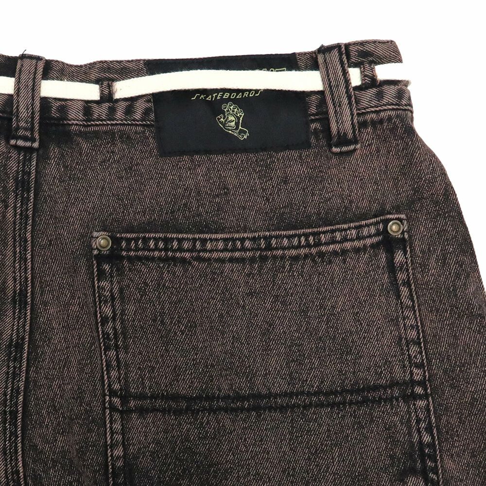 SANTA CRUZ JEANS サンタクルーズ パンツ ジーンズ DOUBLE KNEE CARPENTER DENIM BROWN WASH スケートボード スケボー 4