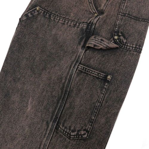 SANTA CRUZ JEANS サンタクルーズ パンツ ジーンズ DOUBLE KNEE CARPENTER DENIM BROWN WASH スケートボード スケボー 6