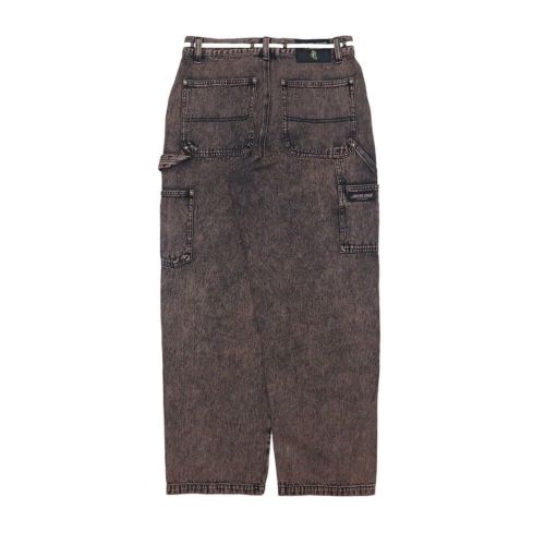 SANTA CRUZ JEANS サンタクルーズ パンツ ジーンズ DOUBLE KNEE CARPENTER DENIM BROWN WASH スケートボード スケボー 8