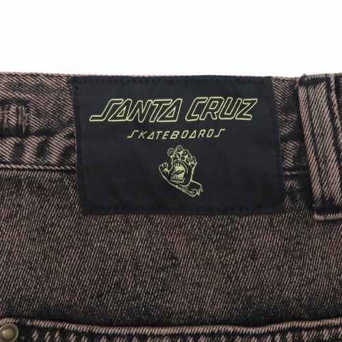 SANTA CRUZ JEANS サンタクルーズ パンツ ジーンズ DOUBLE KNEE CARPENTER DENIM BROWN WASH スケートボード スケボー 9