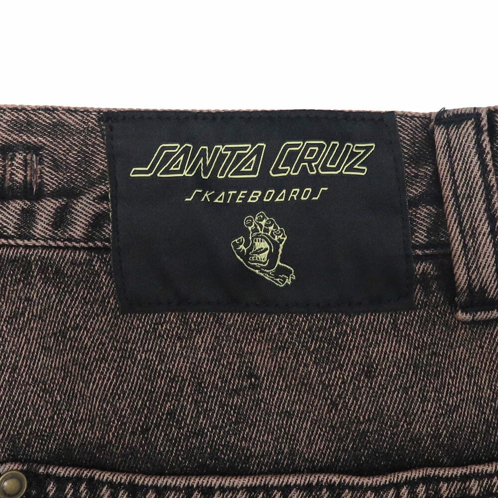 SANTA CRUZ JEANS サンタクルーズ パンツ ジーンズ DOUBLE KNEE CARPENTER DENIM BROWN WASH スケートボード スケボー 9