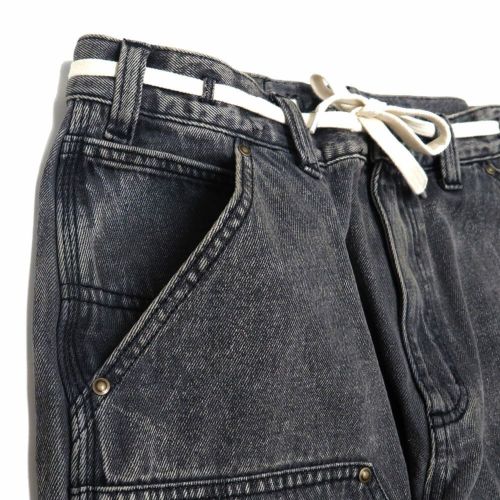 SANTA CRUZ JEANS サンタクルーズ パンツ ジーンズ DOUBLE KNEE CARPENTER DENIM BLACK WASH スケートボード スケボー 1