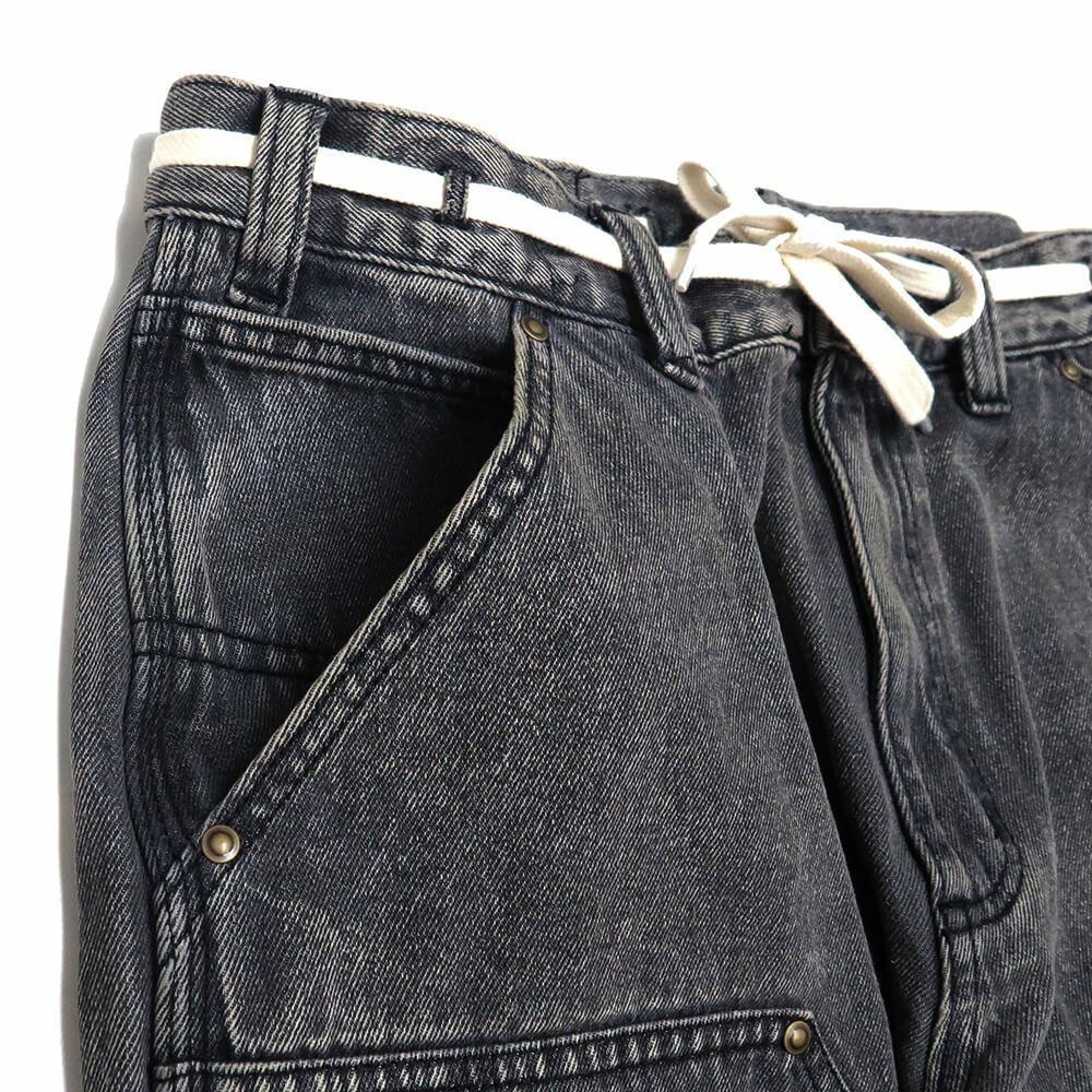 SANTA CRUZ JEANS サンタクルーズ パンツ ジーンズ DOUBLE KNEE CARPENTER DENIM BLACK WASH スケートボード スケボー 1