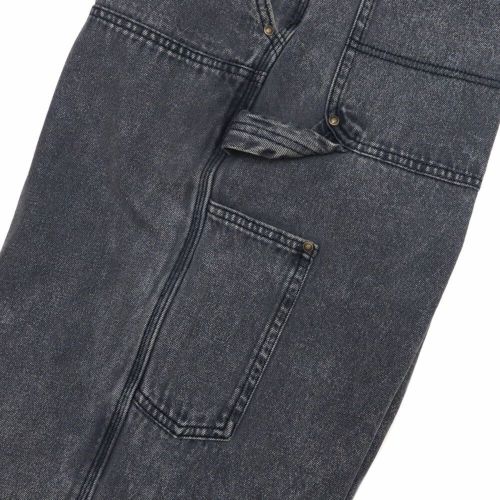 SANTA CRUZ JEANS サンタクルーズ パンツ ジーンズ DOUBLE KNEE CARPENTER DENIM BLACK WASH スケートボード スケボー 6