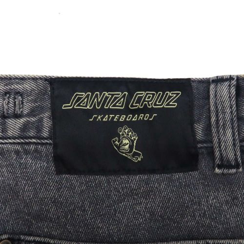 SANTA CRUZ JEANS サンタクルーズ パンツ ジーンズ DOUBLE KNEE CARPENTER DENIM BLACK WASH スケートボード スケボー 9