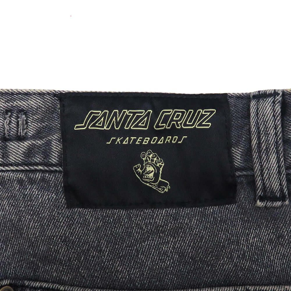 SANTA CRUZ JEANS サンタクルーズ パンツ ジーンズ DOUBLE KNEE CARPENTER DENIM BLACK WASH スケートボード スケボー 9