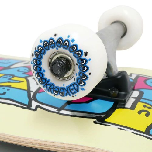 防水ケース付き KROOKED クルキッド コンプリートセット スケートボード完成品 GATHERING YELLOW 8.0 スケートボード スケボー 2