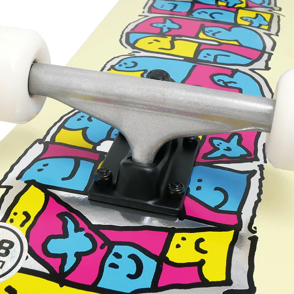 防水ケース付き KROOKED クルキッド コンプリートセット スケートボード完成品 GATHERING YELLOW 8.0 スケートボード スケボー 3