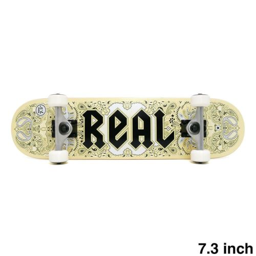 防水ケース付き REAL リアル コンプリートセット スケートボード完成品（子供用） BANDANA 7.3 スケートボード スケボー 1