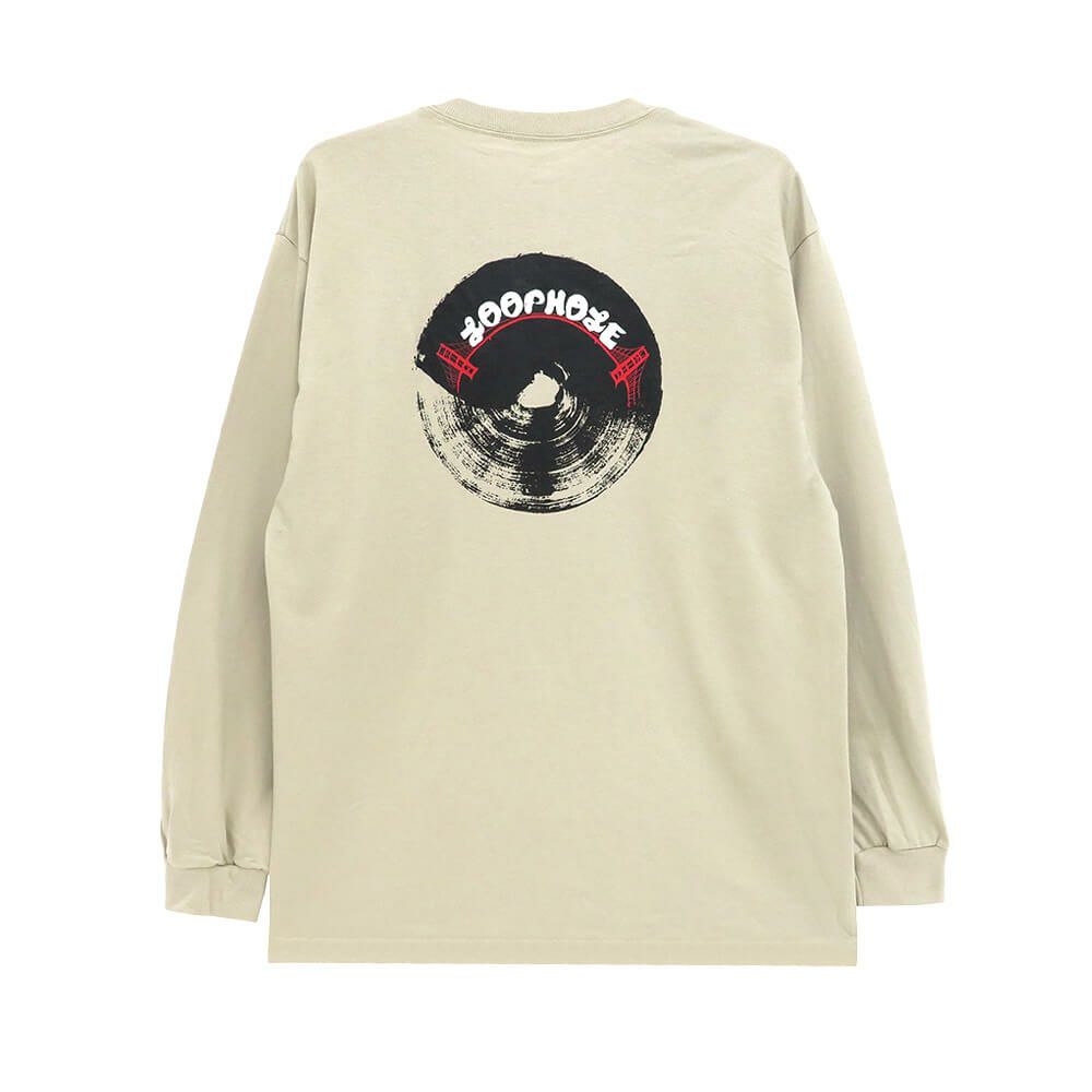 LOOP HOLE LONG SLEEVE ループホール ロングスリーブTシャツ BRIDGE BRUSH SAND スケートボード スケボー 