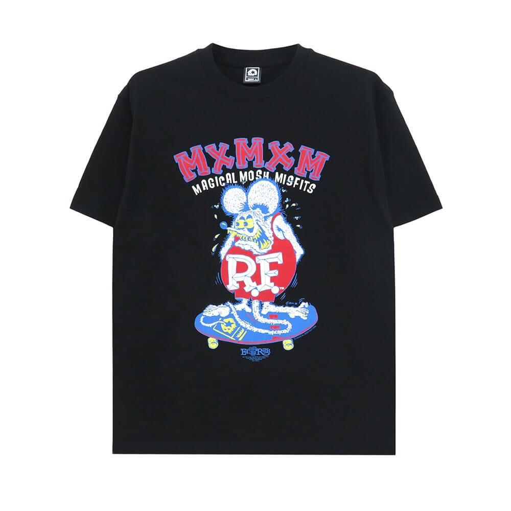 MAGICAL MOSH MISFITS T-SHIRT マジカルモッシュミスフィッツ Tシャツ RATFINK x MXMXM MAGICAL MOSH RATFINK BLACK スケートボード スケボー 