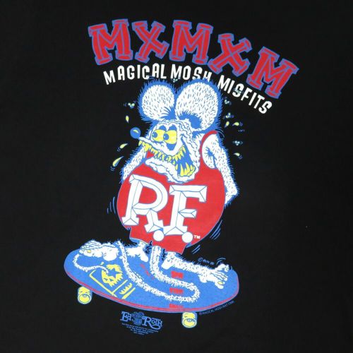 MAGICAL MOSH MISFITS T-SHIRT マジカルモッシュミスフィッツ Tシャツ RATFINK x MXMXM MAGICAL MOSH RATFINK BLACK スケートボード スケボー 1