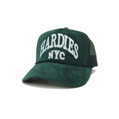 HARDIES HARDWARE MESHCAP ハーディーズハードウエア メッシュキャップ CURVE TRUCKER SUEDE GREEN スケートボード スケボー 