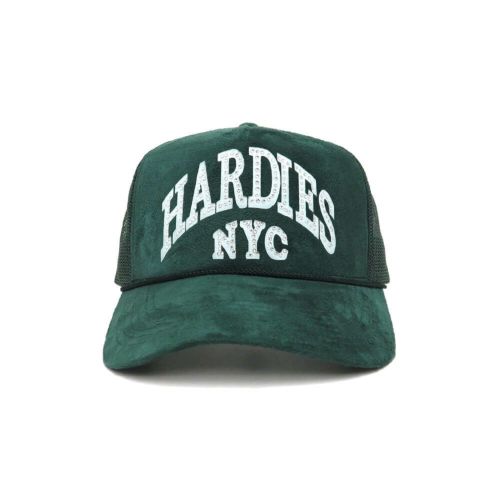 HARDIES HARDWARE MESHCAP ハーディーズハードウエア メッシュキャップ CURVE TRUCKER SUEDE GREEN スケートボード スケボー 1