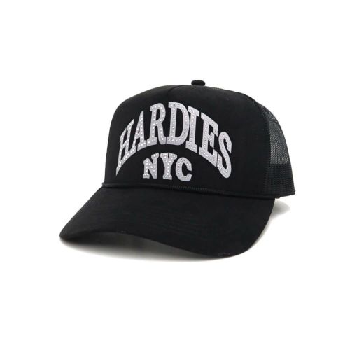 HARDIES HARDWARE MESHCAP ハーディーズハードウエア メッシュキャップ CURVE TRUCKER SUEDE BLACK スケートボード スケボー 