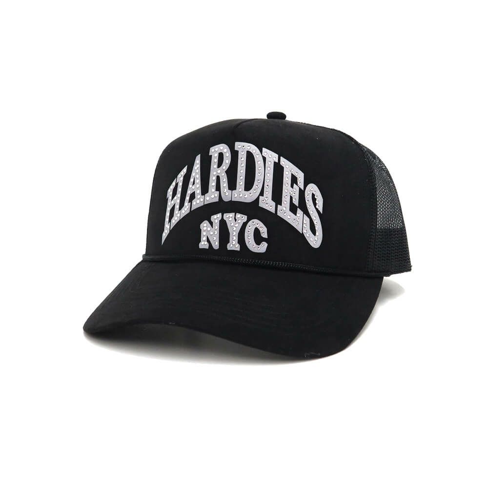 HARDIES HARDWARE MESHCAP ハーディーズハードウエア メッシュキャップ CURVE TRUCKER SUEDE BLACK スケートボード スケボー 