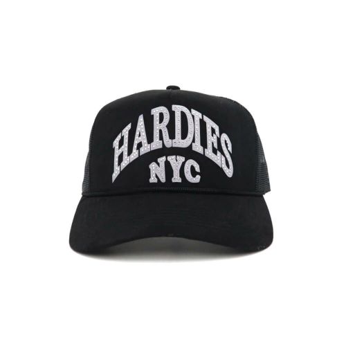 HARDIES HARDWARE MESHCAP ハーディーズハードウエア メッシュキャップ CURVE TRUCKER SUEDE BLACK スケートボード スケボー 1