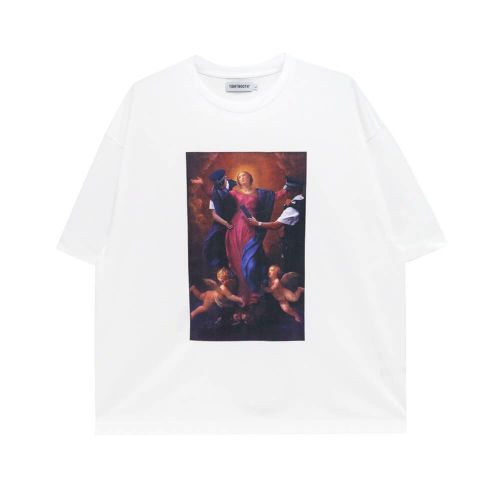 TIGHTBOOTH（TBPR）T-SHIRT タイトブース Tシャツ POLICE CHECKUP WHITE スケートボード スケボー 